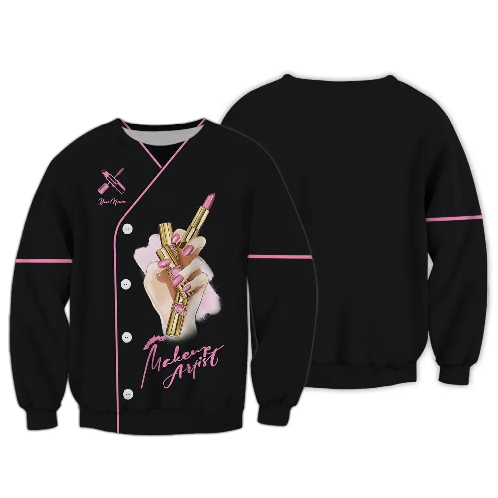 Women Shirt Makeup Artist Hoodie Sportwear Long Sleeve / S T-Shirt