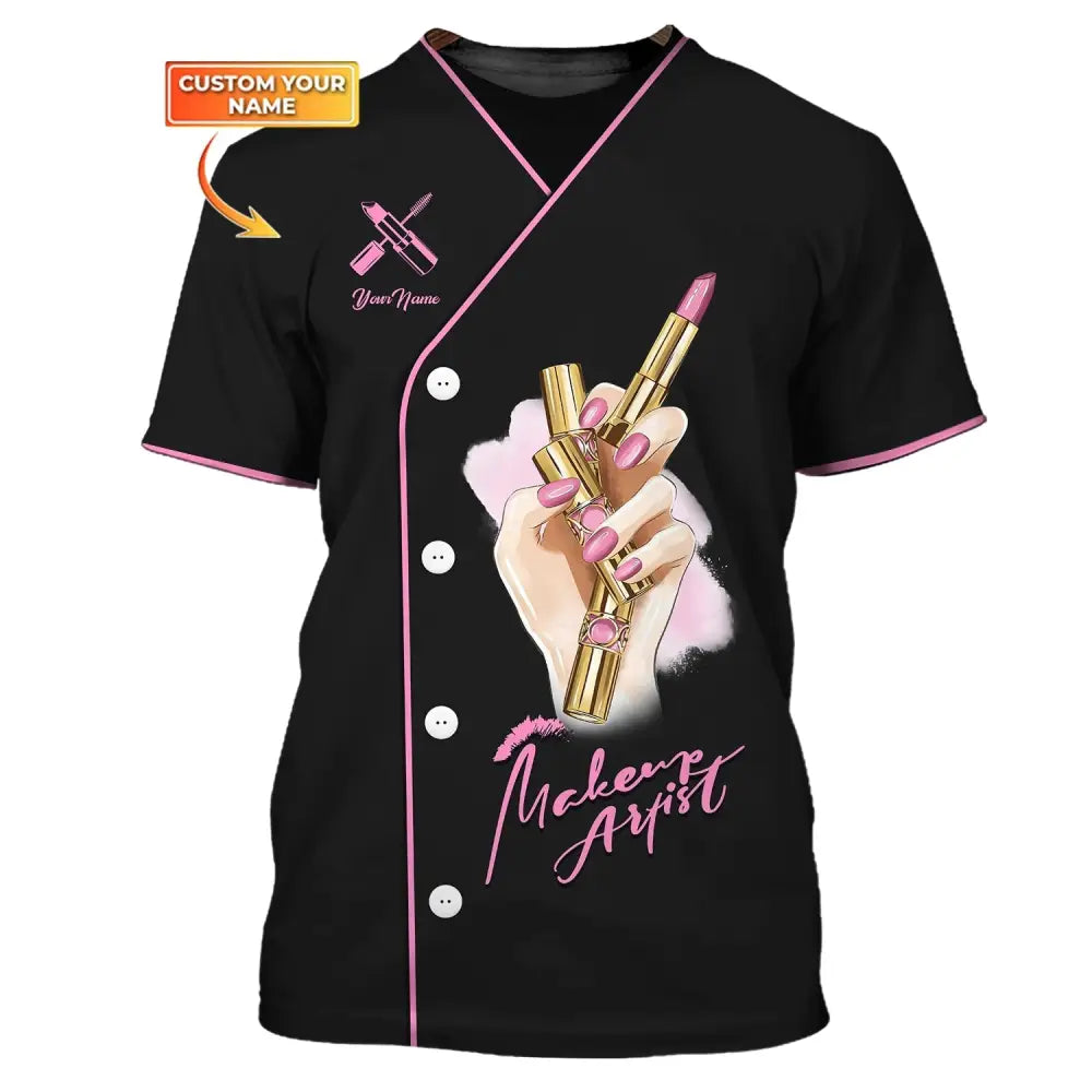 Women Shirt Makeup Artist Hoodie Sportwear T-Shirt / S