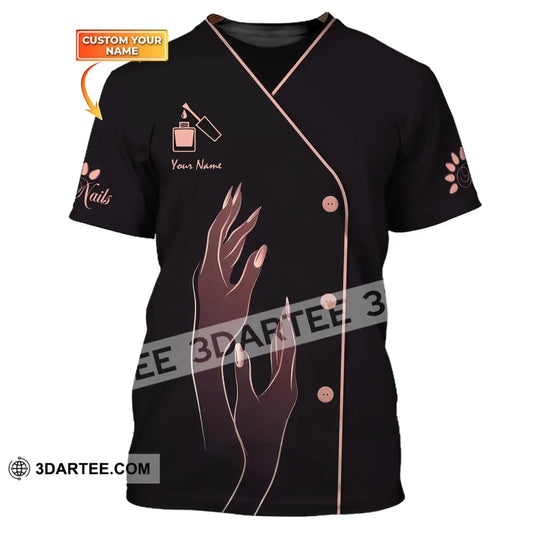 Women Shirt Nail Technician Artist Hoodie Tech T-Shirt