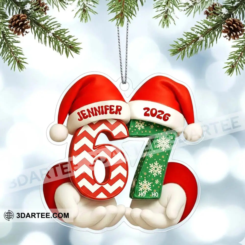 67 Christmas Home Decor Christmas Ornament Personalized Ornament Ornament