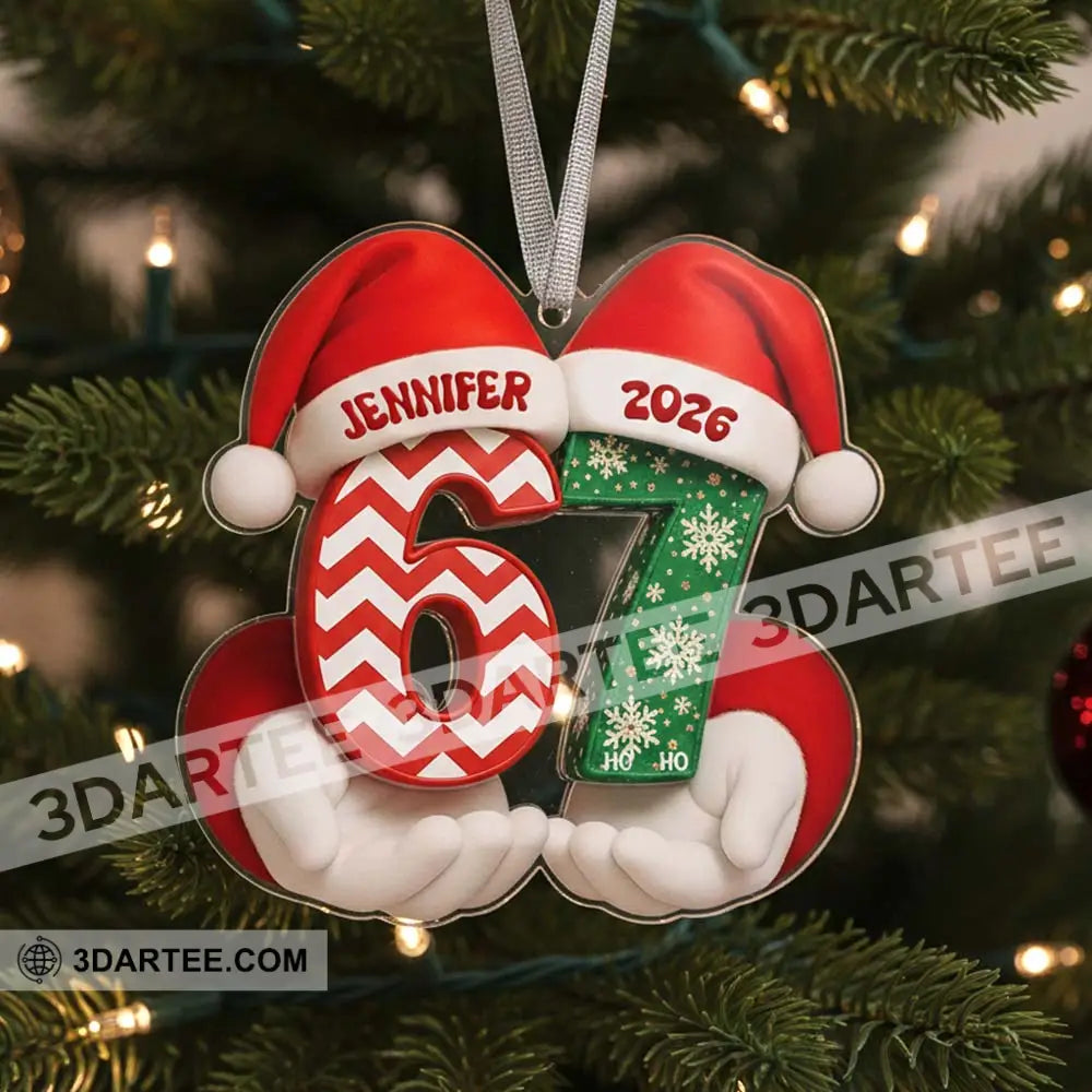 67 Christmas Home Decor Christmas Ornament Personalized Ornament Ornament