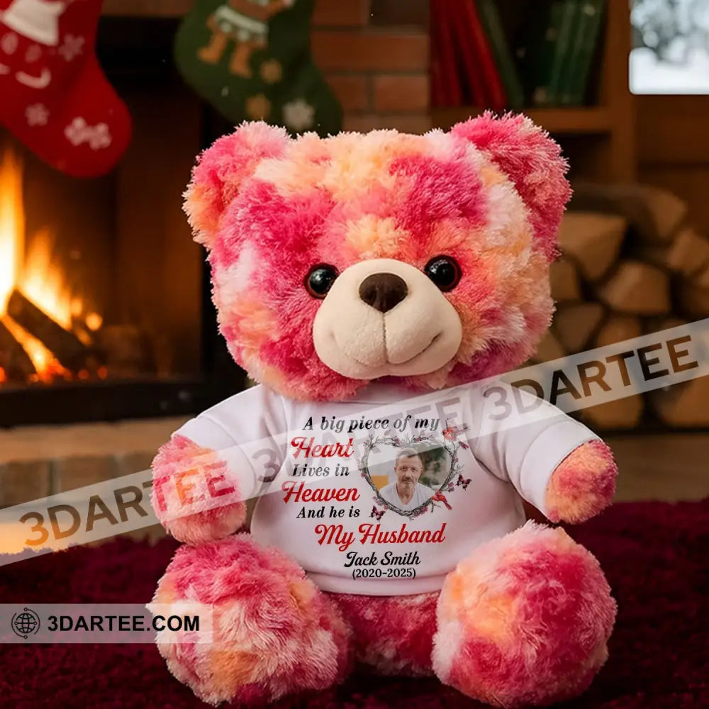 A Big Piece Of My Heart Lives In Heaven Bear Personalized Teddy Bear Shirt Graduate Teddy Bear Shirt