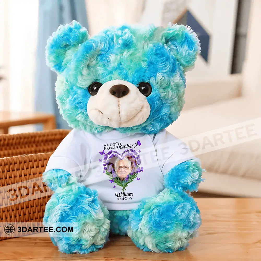 A Hug From Heaven Bear Personalized Teddy Bear Shirt Blue / 9’’ / No Graduate Teddy Bear Shirt