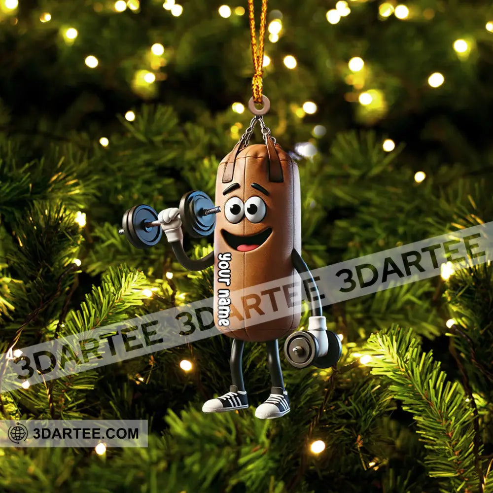 A Punching Bag Home Decor Christmas Ornament Personalized Ornament Ornament