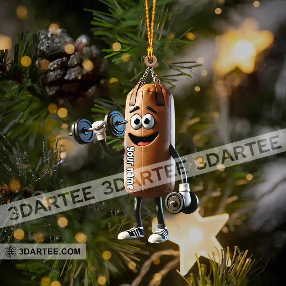 A Punching Bag Home Decor Christmas Ornament Personalized Ornament Ornament