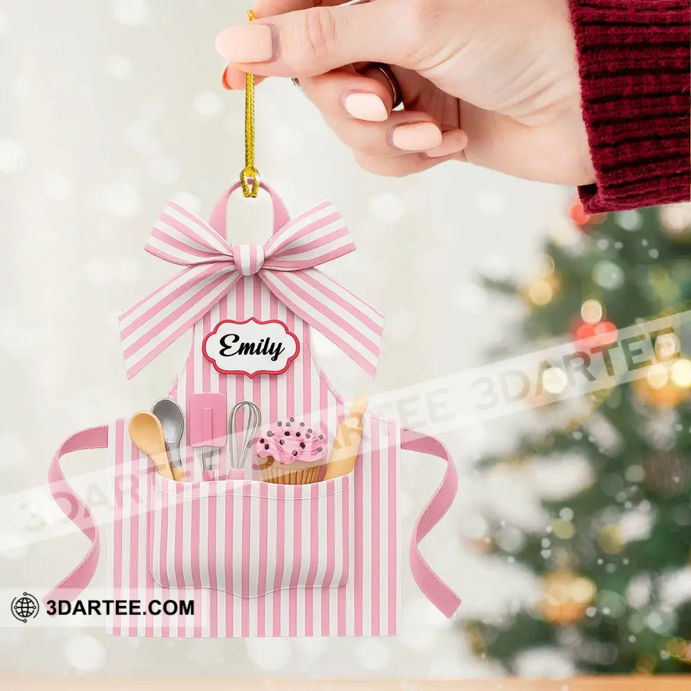 Apron Christmas Home Decor Christmas Ornament Personalized Ornament Ornament