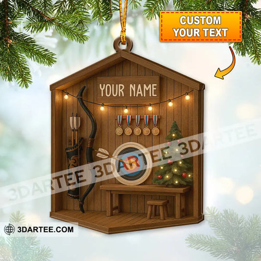 Archery Home Decor Christmas Ornament Personalized Ornament 3.54’’ / 1 Ornament Ornament