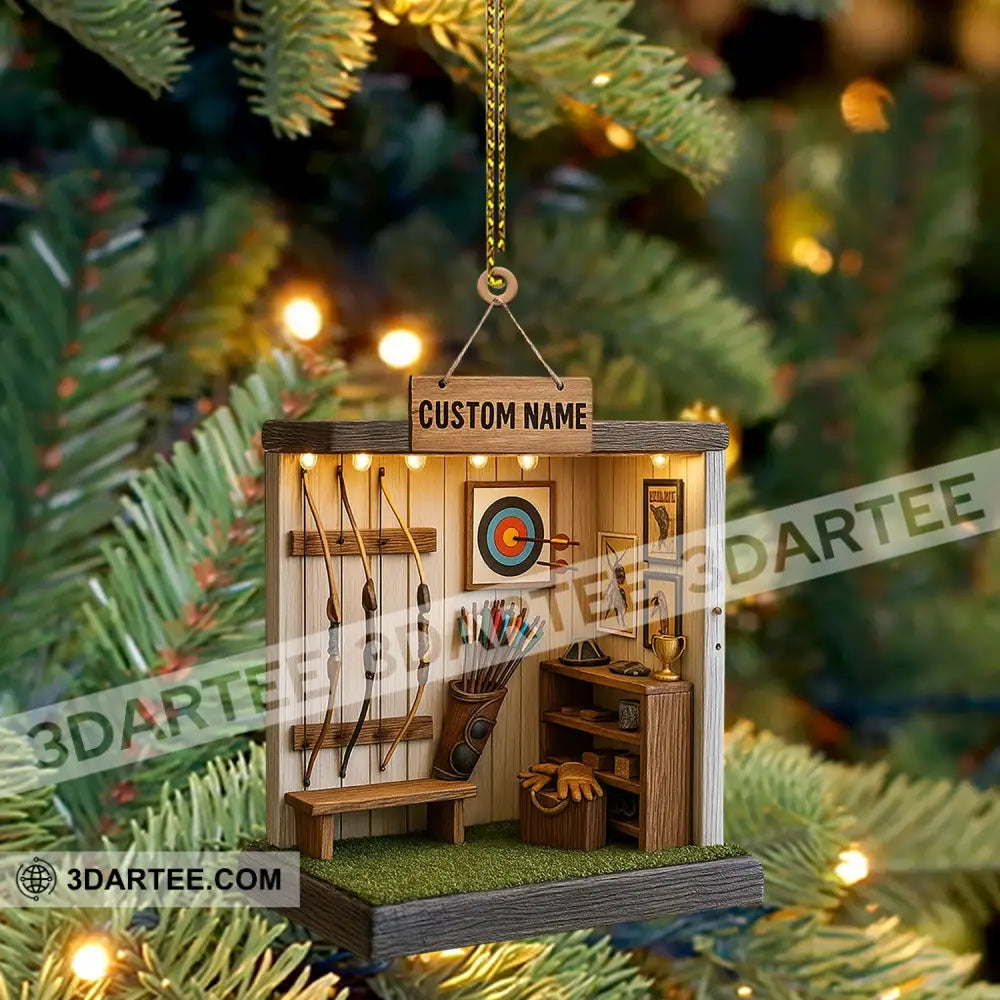Archery Home Decor Christmas Ornament Personalized Ornament Ornament