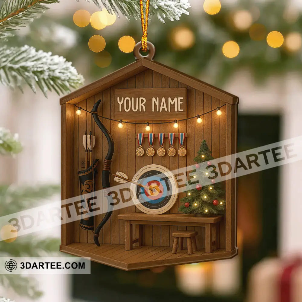 Archery Home Decor Christmas Ornament Personalized Ornament Ornament