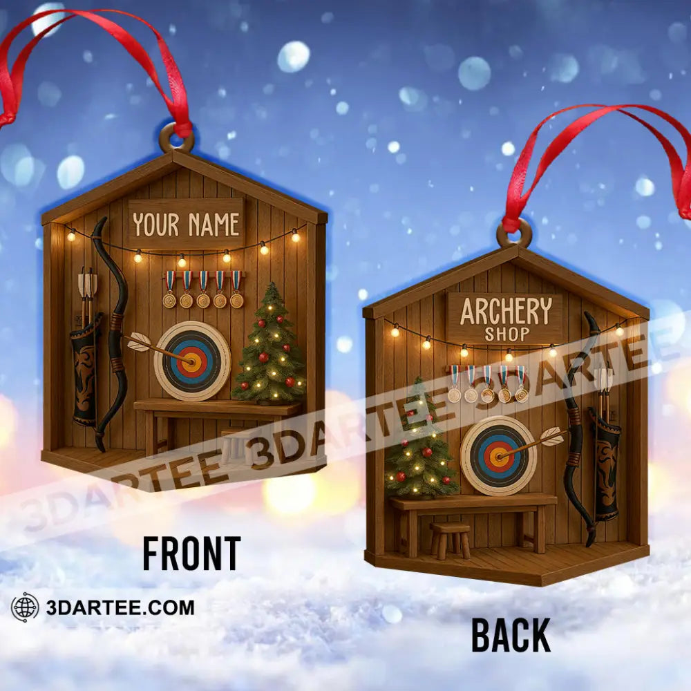 Archery Home Decor Christmas Ornament Personalized Ornament Ornament