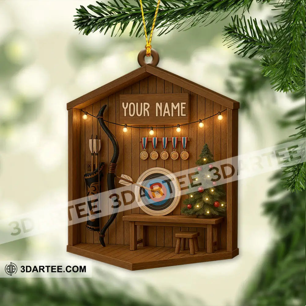 Archery Home Decor Christmas Ornament Personalized Ornament Ornament