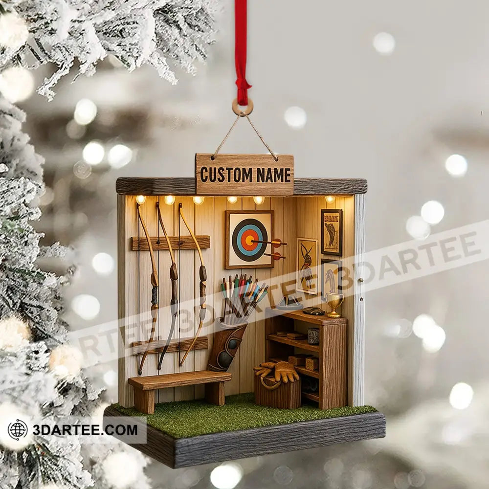 Archery Home Decor Christmas Ornament Personalized Ornament Ornament