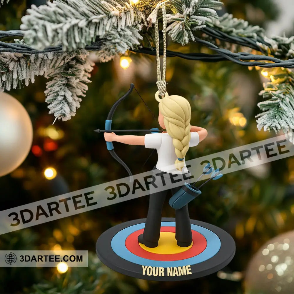 Archery Lover Home Decor Christmas Ornament Personalized Ornament Ornament