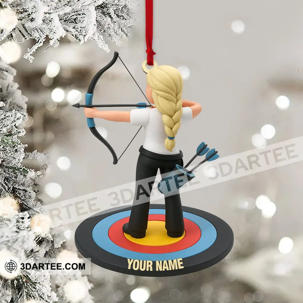 Archery Lover Home Decor Christmas Ornament Personalized Ornament Ornament
