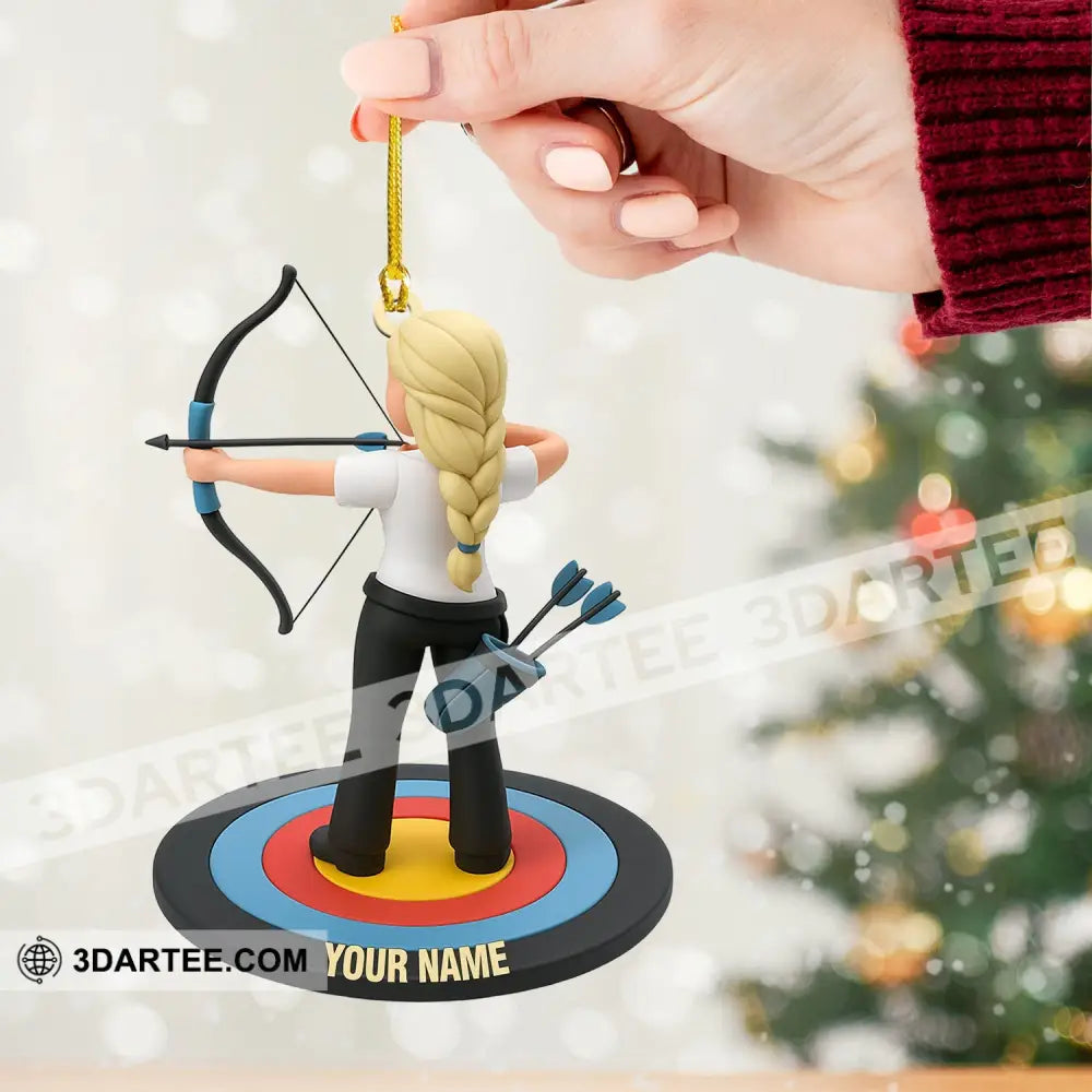 Archery Lover Home Decor Christmas Ornament Personalized Ornament Ornament