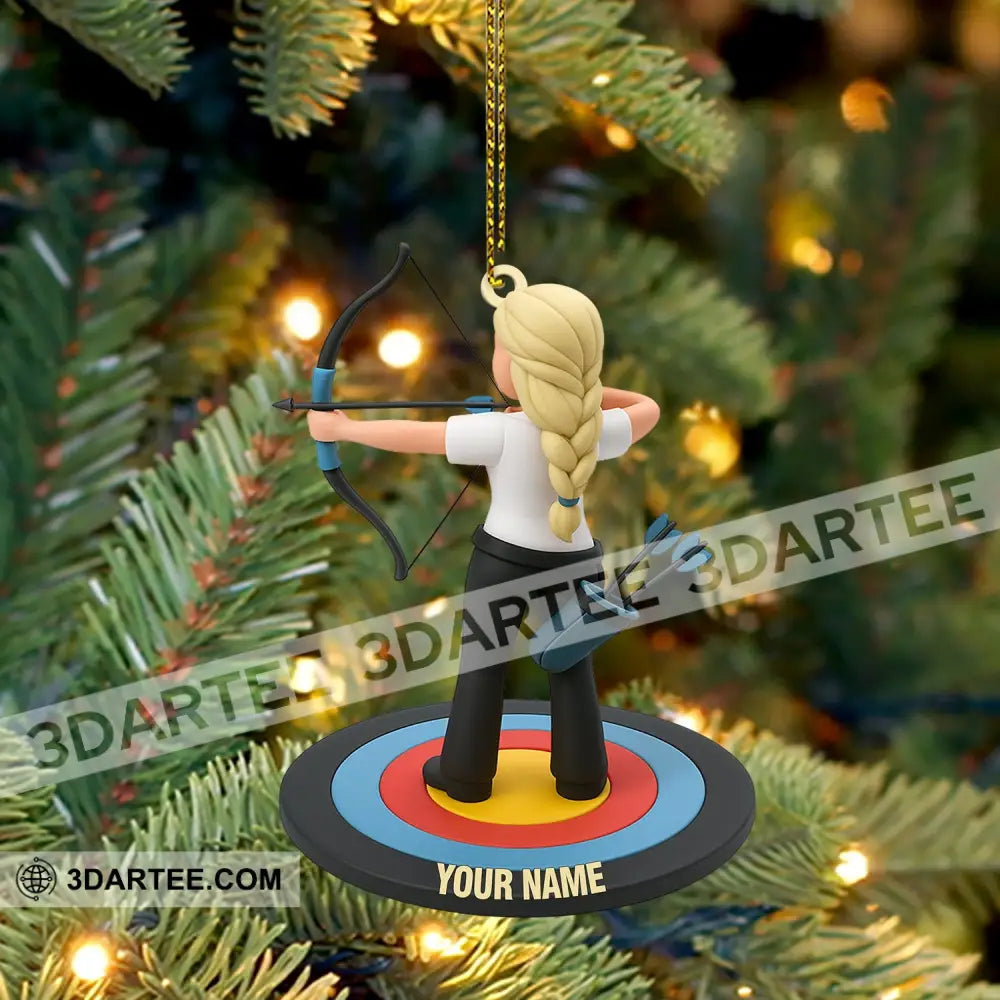 Archery Lover Home Decor Christmas Ornament Personalized Ornament Ornament