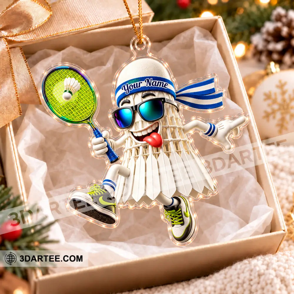 Badminton Home Decor Christmas Ornament Personalized Ornament - Ornament