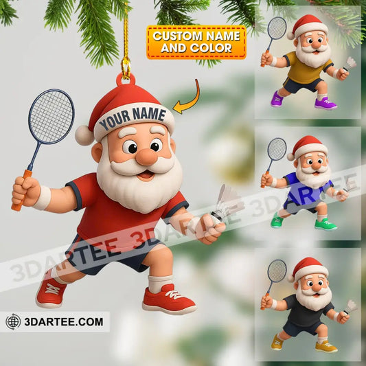 Badminton Home Decor Christmas Ornament Personalized Ornament 3.54’’ / 1 Ornament Ornament