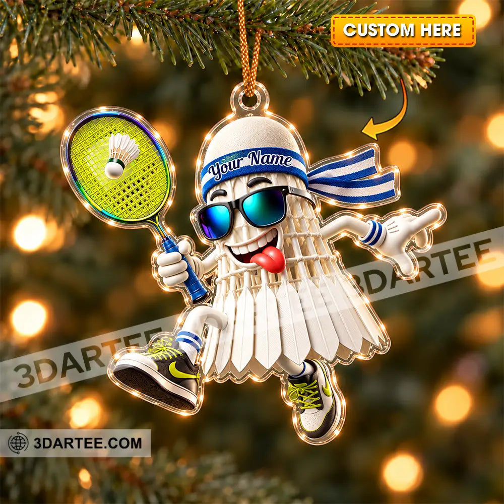 Badminton Home Decor Christmas Ornament Personalized Ornament - 3.54’’ / 1 Ornament - Ornament