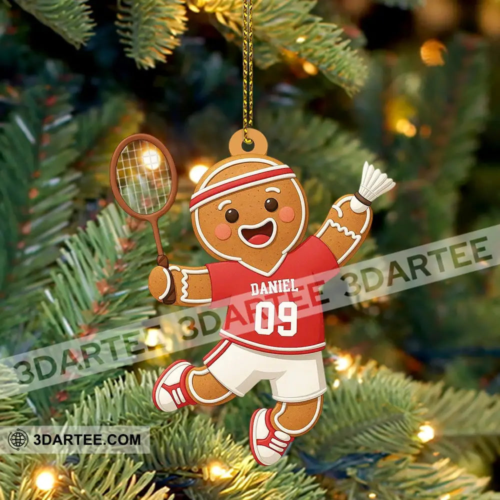 Badminton Home Decor Christmas Ornament Personalized Ornament Ornament