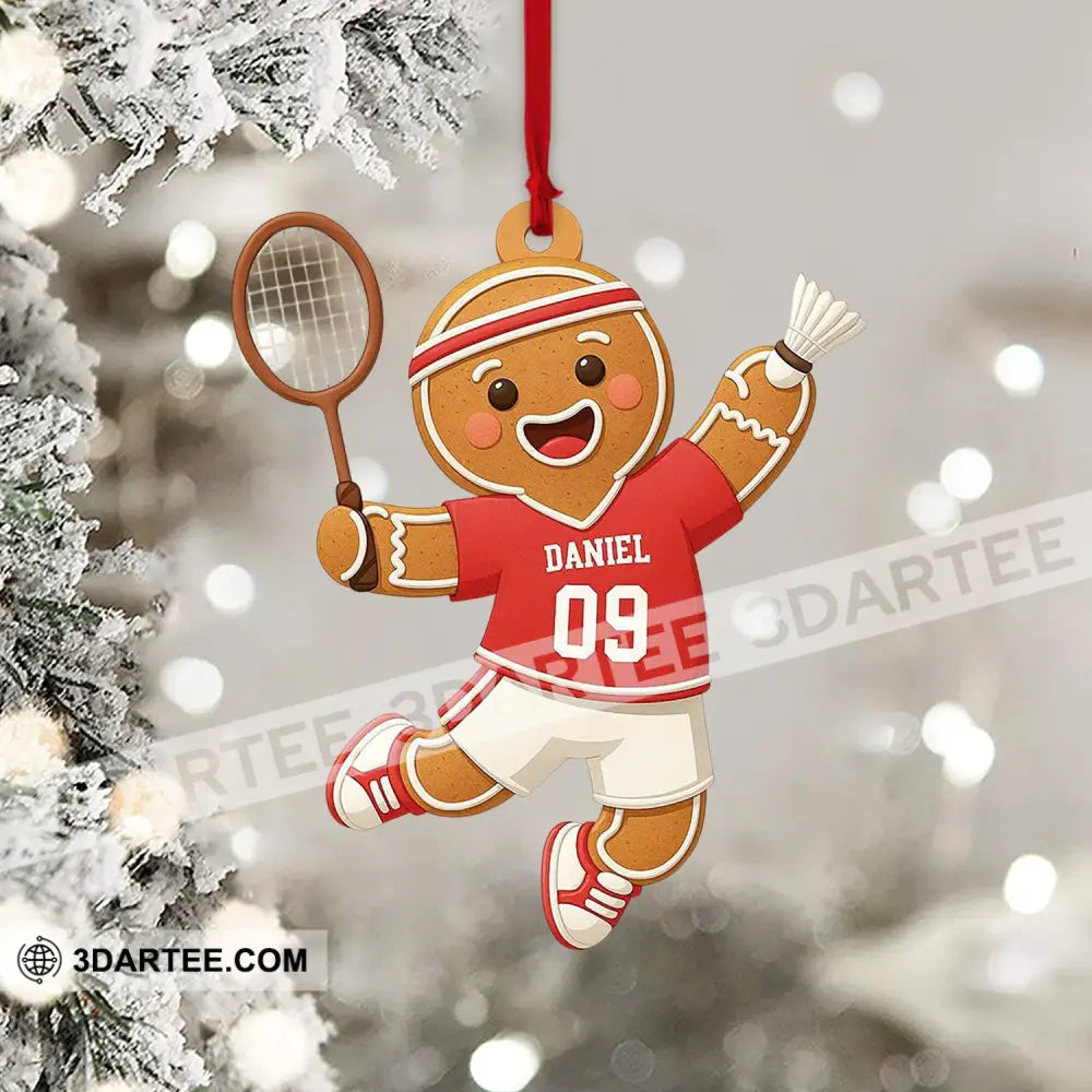 Badminton Home Decor Christmas Ornament Personalized Ornament Ornament