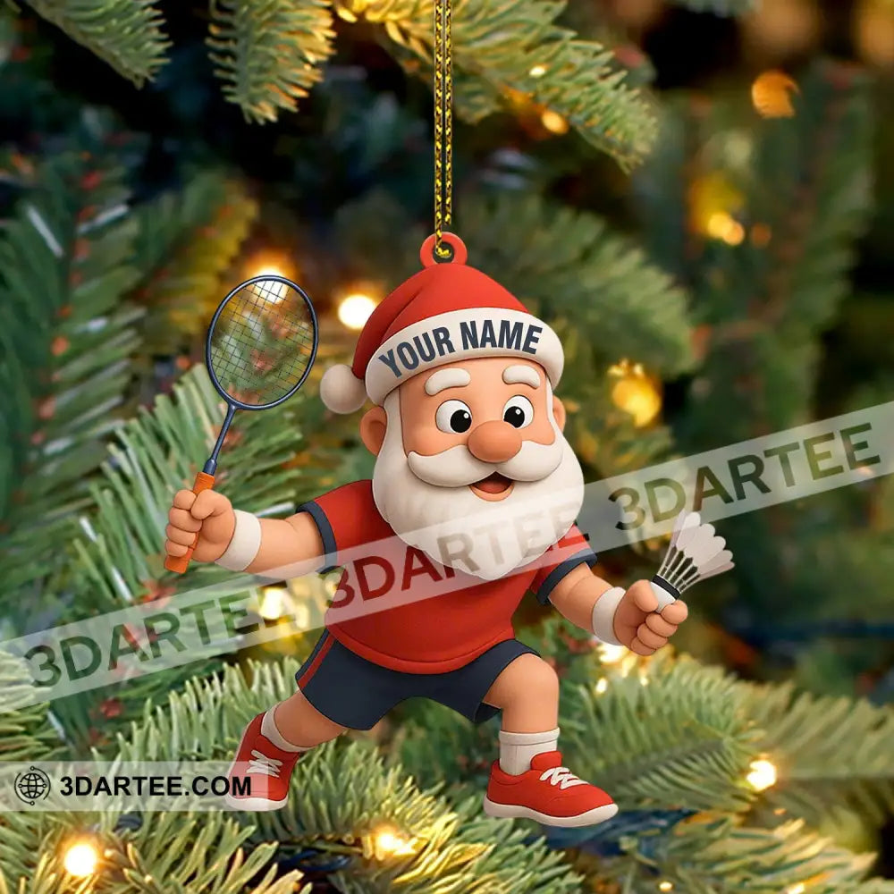 Badminton Home Decor Christmas Ornament Personalized Ornament Ornament