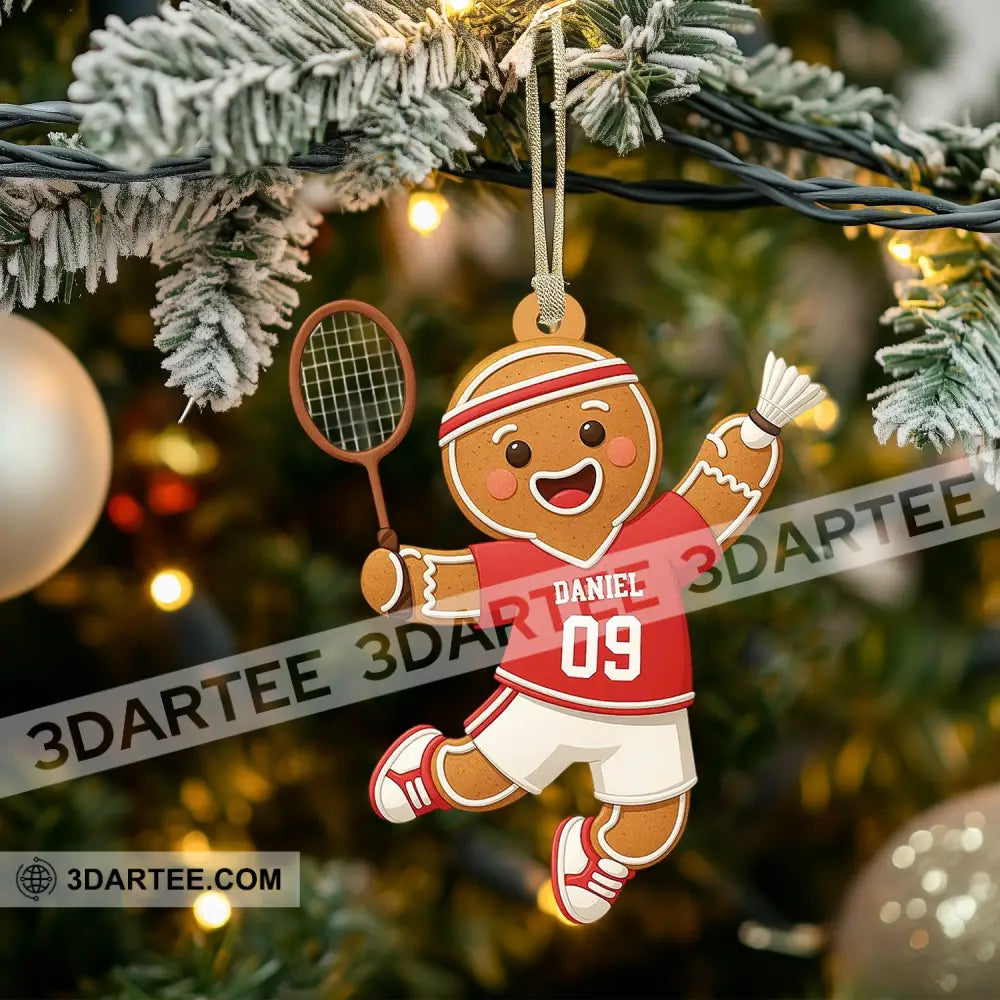 Badminton Home Decor Christmas Ornament Personalized Ornament Ornament
