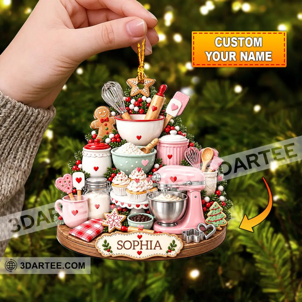 Baker Home Decor Christmas Ornament Personalized Ornament - Ornament