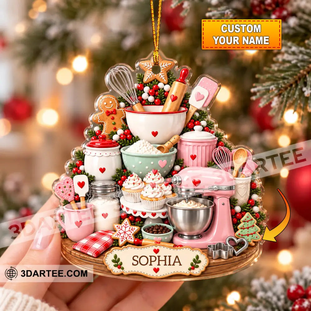 Baker Home Decor Christmas Ornament Personalized Ornament - 3.54’’ / 1 Ornament - Ornament