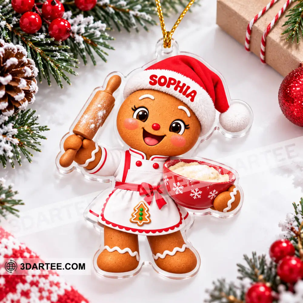 Baker Home Decor Christmas Ornament Personalized Ornament - Ornament