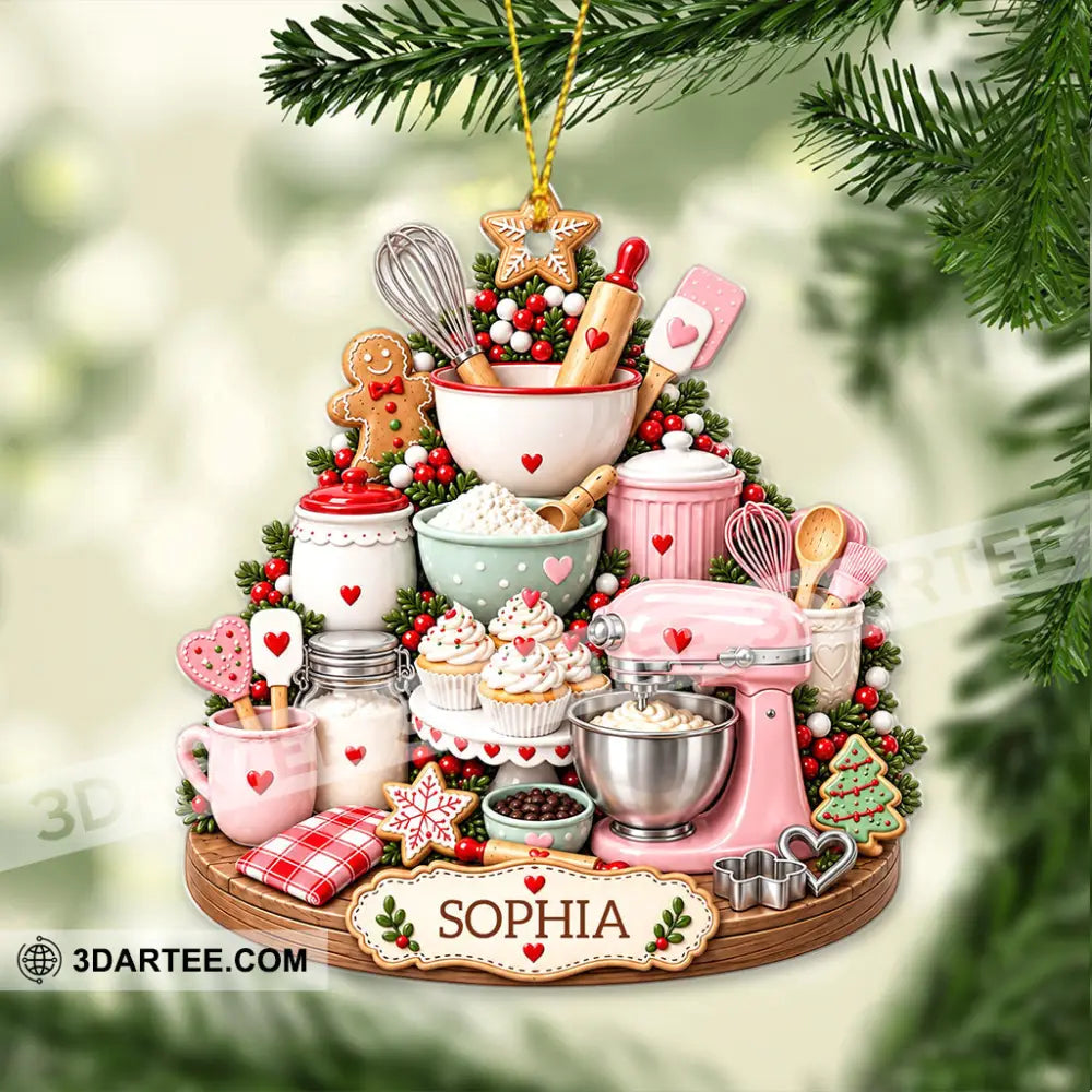 Baker Home Decor Christmas Ornament Personalized Ornament - Ornament