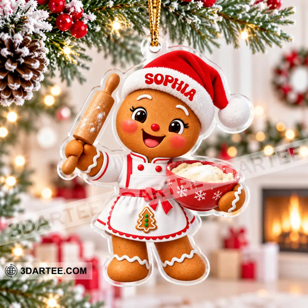 Baker Home Decor Christmas Ornament Personalized Ornament - Ornament