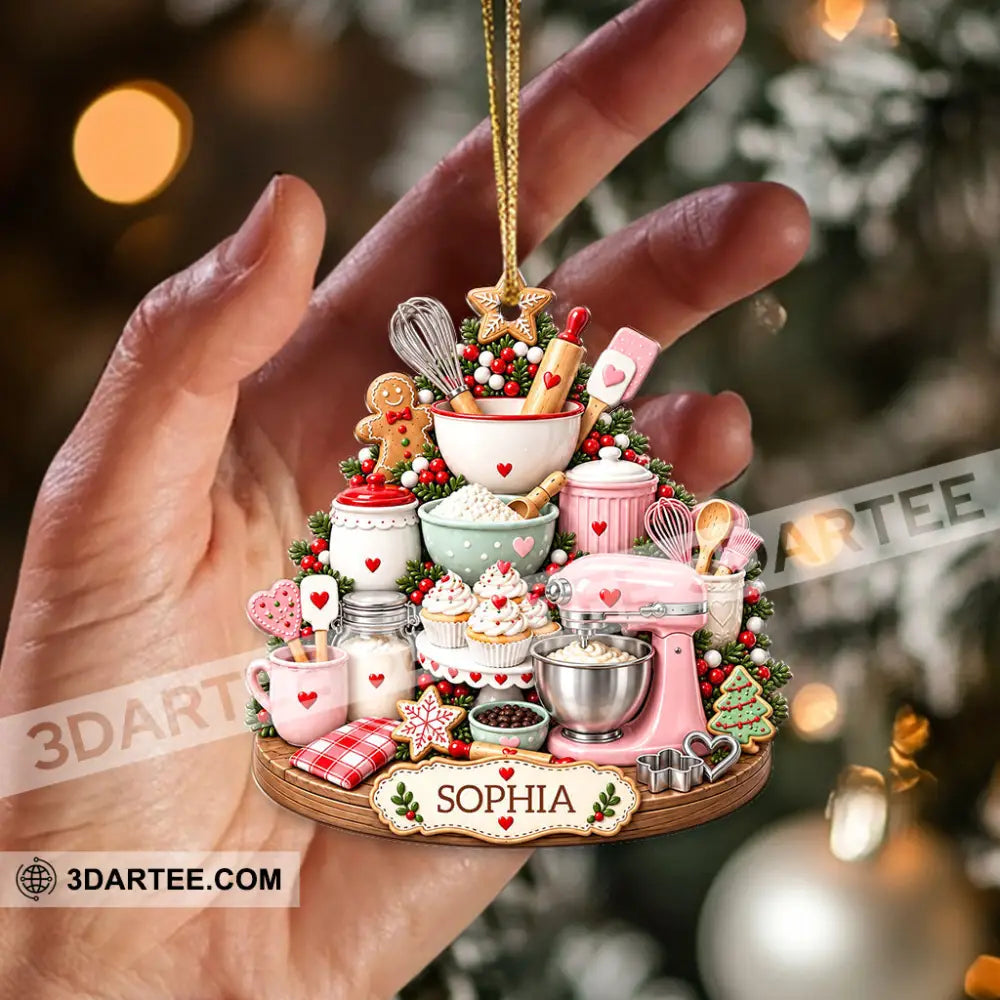 Baker Home Decor Christmas Ornament Personalized Ornament - Ornament