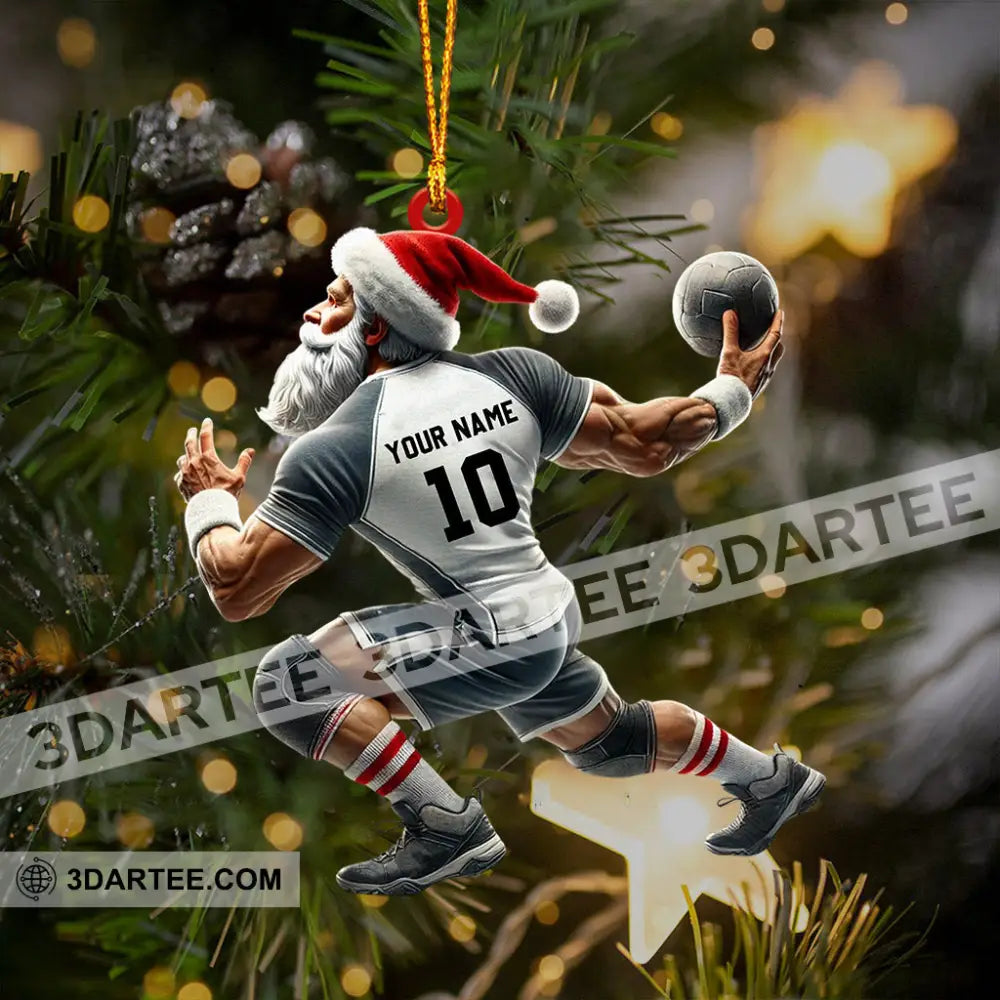 Ball And Santa Home Decor Christmas Ornament Personalized Ornament Ornament