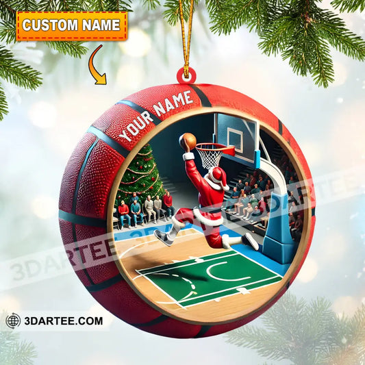 Ball Basketball Decor Christmas Ornament Personalized Ornament 3.54’’ / 1 Ornament Ornament