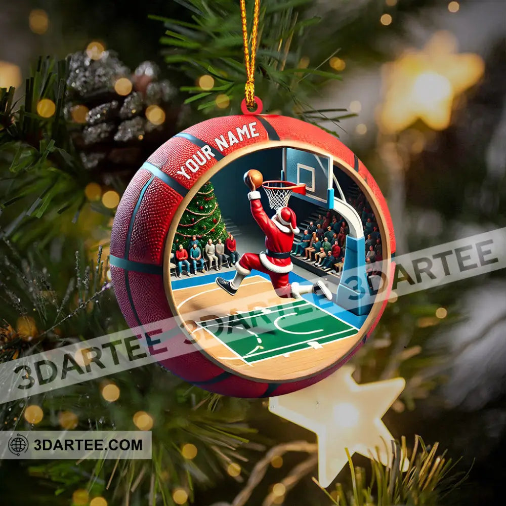 Ball Basketball Decor Christmas Ornament Personalized Ornament Ornament