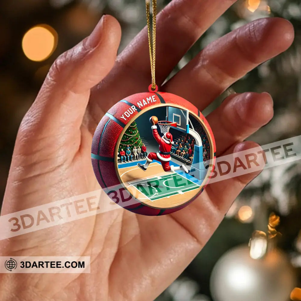 Ball Basketball Decor Christmas Ornament Personalized Ornament Ornament