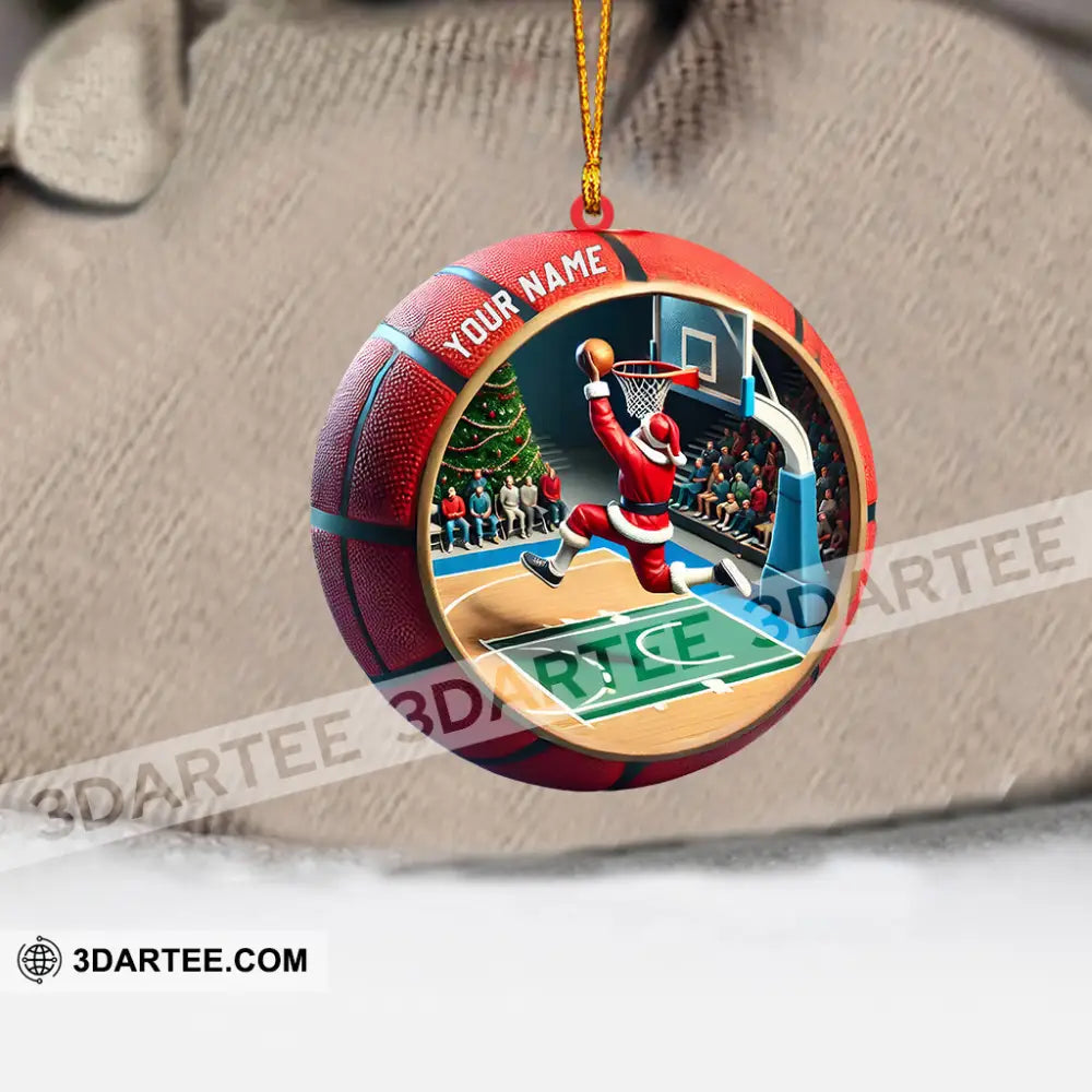 Ball Basketball Decor Christmas Ornament Personalized Ornament Ornament