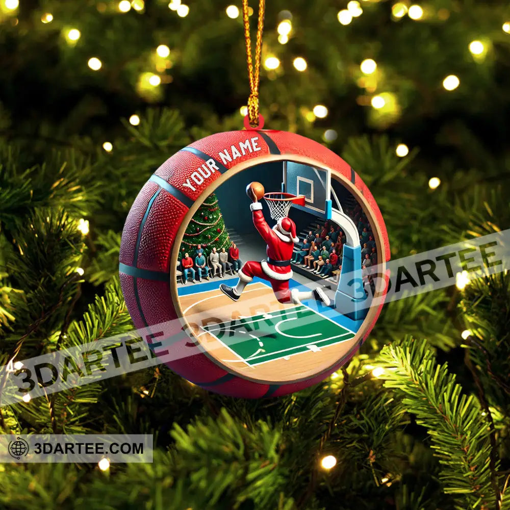 Ball Basketball Decor Christmas Ornament Personalized Ornament Ornament
