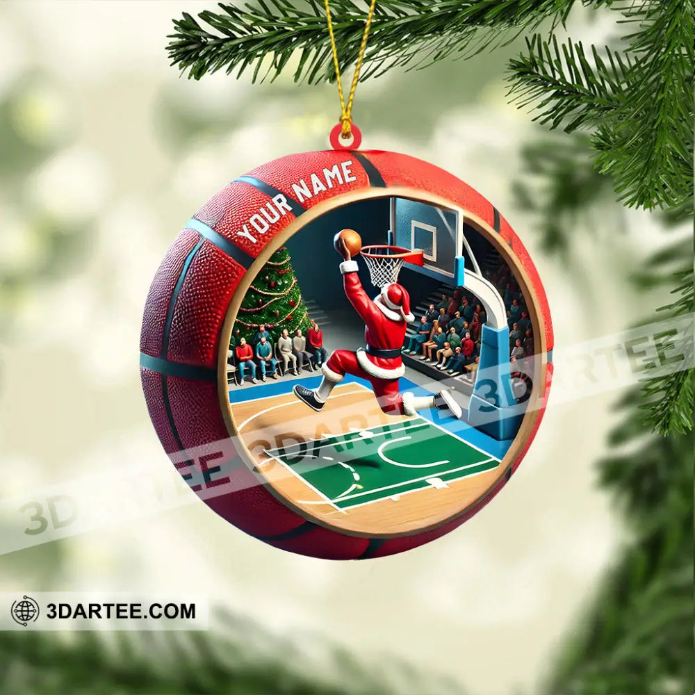 Ball Basketball Decor Christmas Ornament Personalized Ornament Ornament
