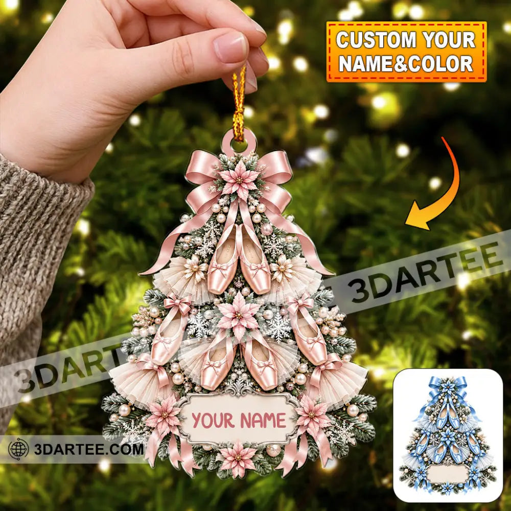 Ballet Christmas Tree Home Decor Christmas Ornament Personalized Ornament - 3.54’’ / 1 Ornament - Ornament