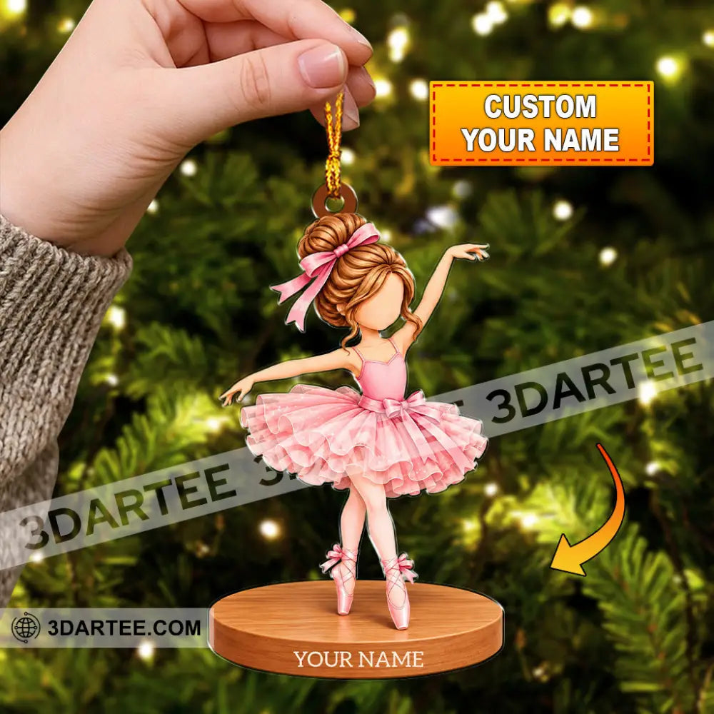 Ballet Home Decor Christmas Ornament Personalized Ornament - 3.54’’ / 1 Ornament - Ornament