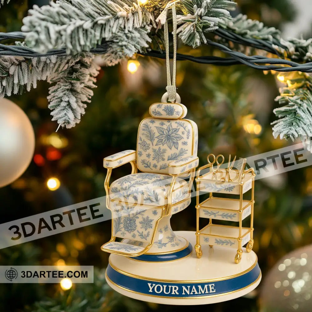 Barber Chair Home Decor Christmas Ornament Personalized Ornament Ornament