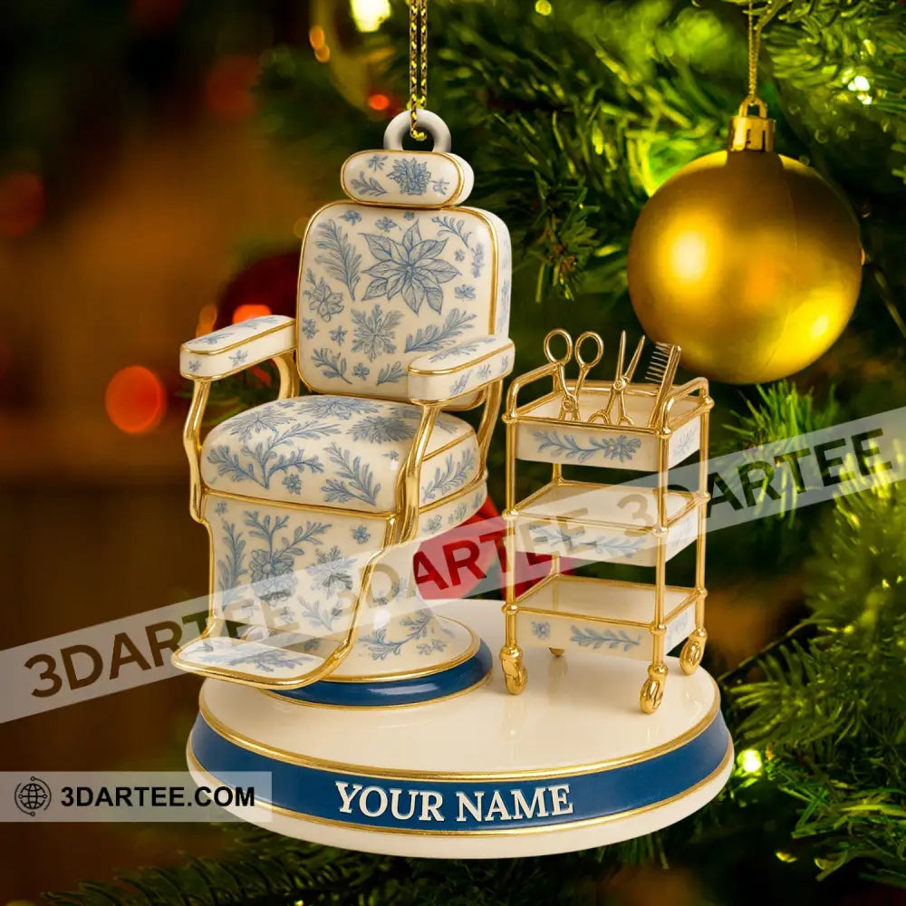Barber Chair Home Decor Christmas Ornament Personalized Ornament Ornament