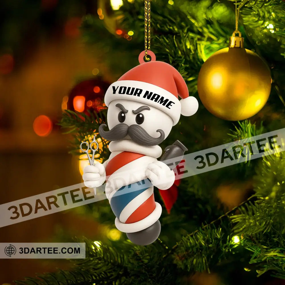 Barber Christmas Home Decor Christmas Ornament Personalized Ornament Ornament