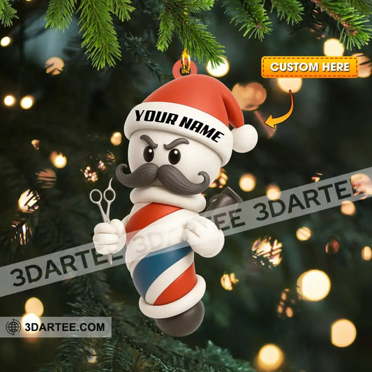 Barber Christmas Home Decor Christmas Ornament Personalized Ornament 3.54’’ / 1 Ornament Ornament