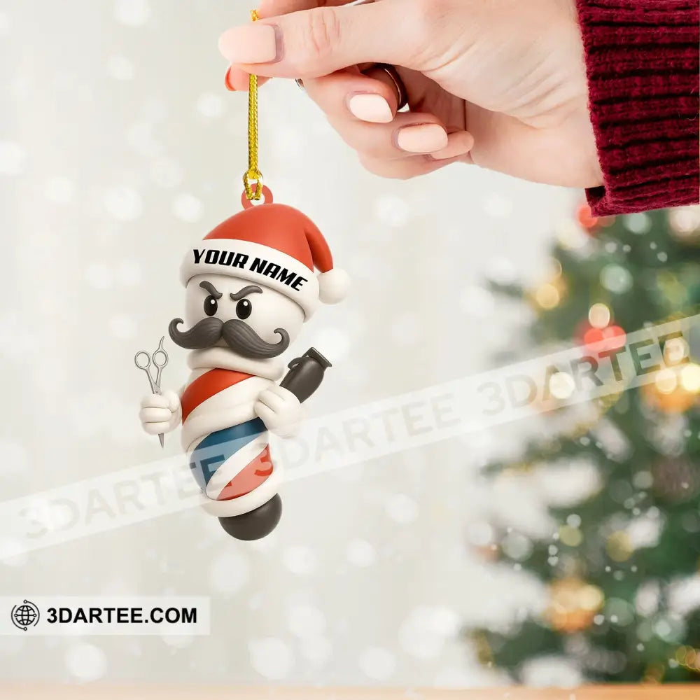 Barber Christmas Home Decor Christmas Ornament Personalized Ornament Ornament