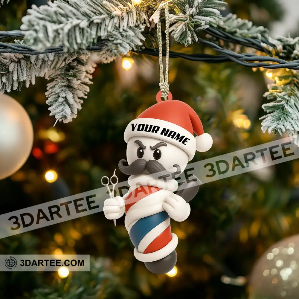 Barber Christmas Home Decor Christmas Ornament Personalized Ornament Ornament