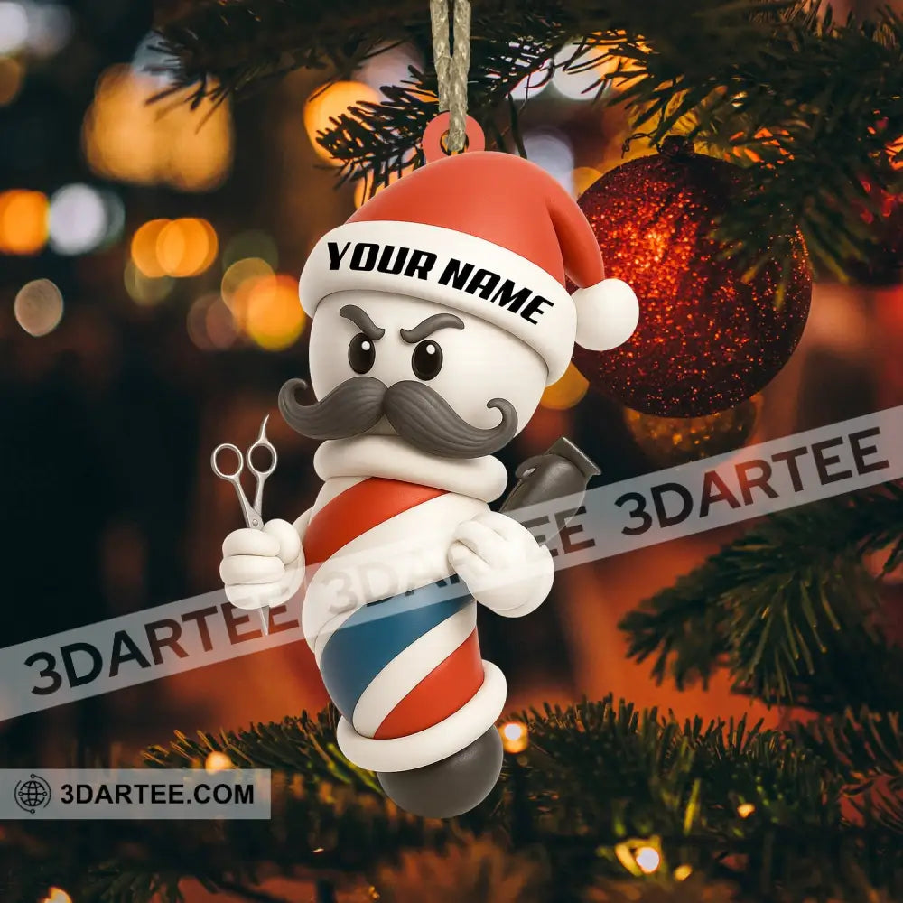Barber Christmas Home Decor Christmas Ornament Personalized Ornament Ornament