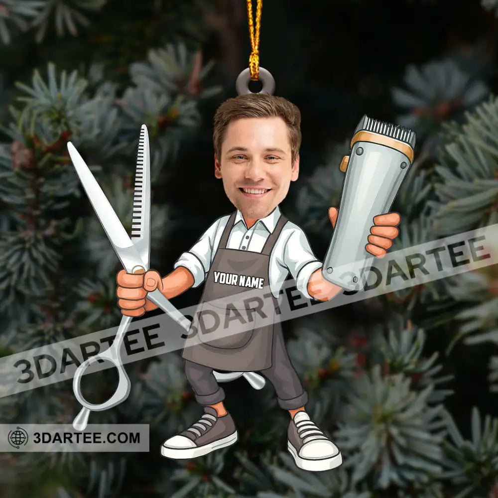 Barber Home Decor Christmas Ornament Personalized Ornament Ornament